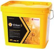 Käytetään eläintilojen pesun jälkeen tai kuivikkeen lisänä, annostelu 50 g/m 2.