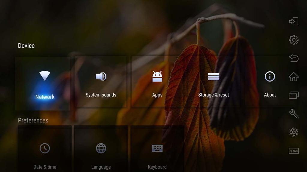 38 Android OS:n käyttö Asetukset Napauta käynnistääksesi Asetukset. Tällä sovelluksella voit katsella ja määrittää laitteesi asetukset. Napauta haluttua valikkovalintaa siirtyäksesi sen alavalikkoon.