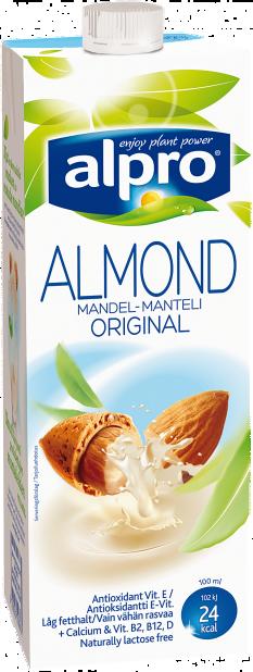 MAIDOTTOMIA, SOIJATTOMIA TUOTTEITA MAIDON KALTAISIA JUOMIA ALPRO Manteli Original Fresh Manteli Original Fresh Manteli Makeuttamaton Manteli Makeuttamaton Manteli Dark Choco