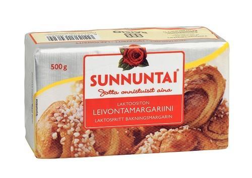 PIRKKA (vain K-ryhmän liikkeet) Laktoositon leivontamargariini Pirkka margariini 60% Pirkka margariini 60% suolainen SUNNUNTAI Laktoositon leivontamargariini