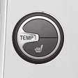 Yleistä lämmityksestä ja ilmanvaihdosta (s. 122) Matkustamon lämpötilan säätö Kun auto käynnistetään, on viimeksi tehty lämpötila-asetus käytössä.