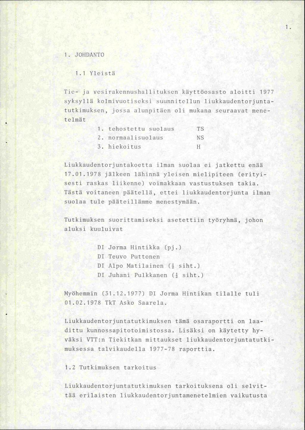 1. 1. JOIIDANT 0 1.1 Yloi sti Tie- j v iiakenuushiii.