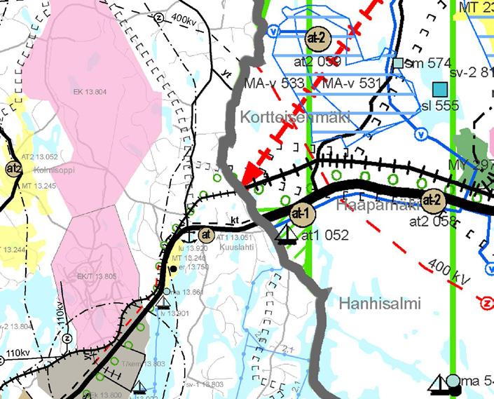 Kyläsuunnittelu Kaavatilanne ja muut suunnitelmat -kaivoksen suojavyöhyke, rakentamista