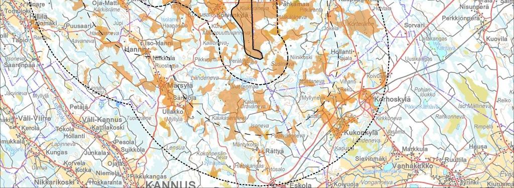 Alueen suojeluperusteena ovat luontotyypit ja luontodirektiivin lajit (SCI), joihin vaikutuksia ei muodostu.