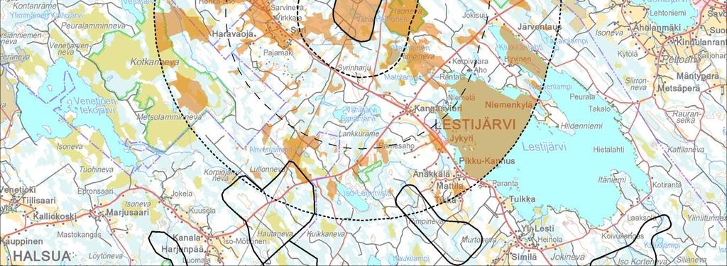 Lestijärven rannalla on useita virkistysalueita: Honkaniemi Mustakallio -alue, Rajakallio, Vasikkasaari, Lohilahti Laajalahti -alue ja karavaanareiden asuntovaunualue.
