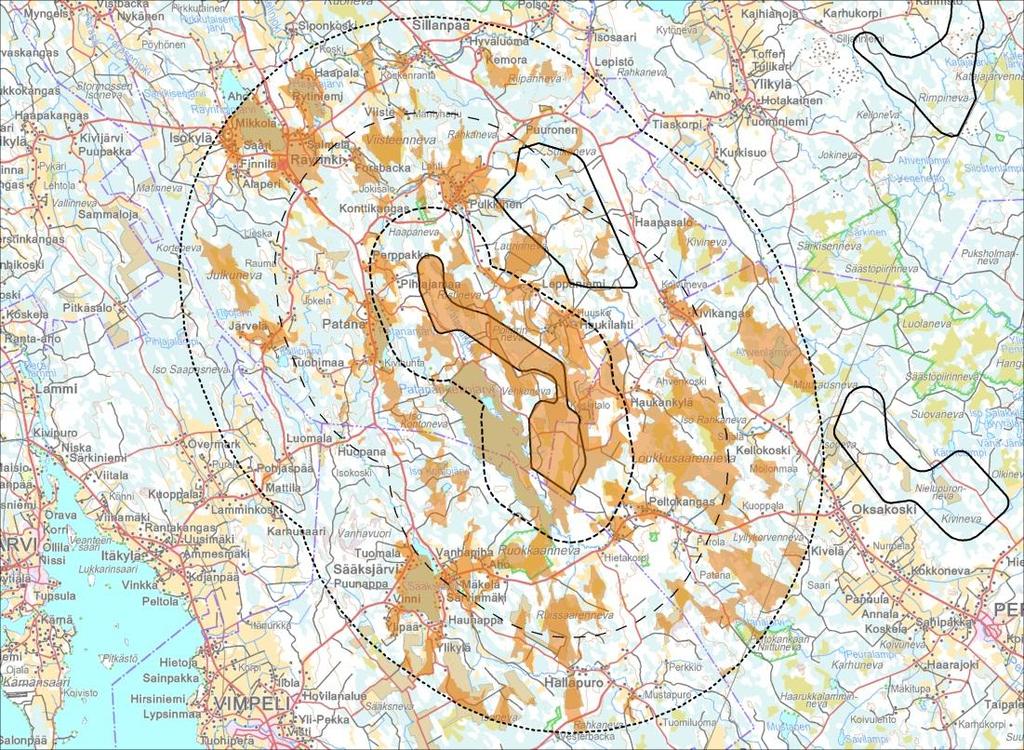 LIITE 1 42 asutukseen. Maisemavaikutusten arvioinnissa määritelty vaikutusten merkittävyys on kohtalainen.