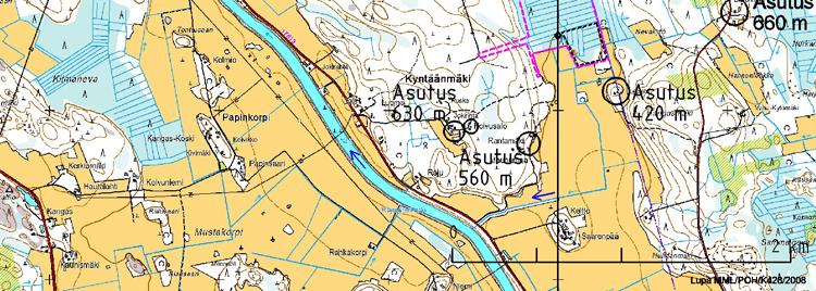 8,7 km etelään sijaitsee Nättypiin