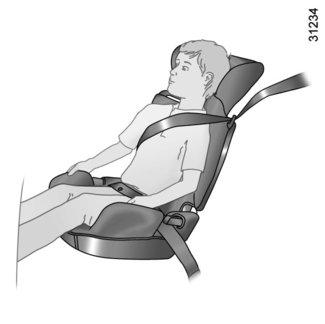 LASTEN TURVALLISUUS: istuinkoroke Ainoastaan istuinkoroketyyppistä turvaistuinta saa käyttää.