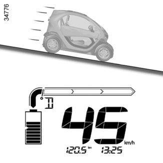 Energian talteenotto B Kun nostat jalan pois kaasupolkimelta ajon aikana, moottorijarrutus tuottaa energiaa, joka varastoidaan ajoakkuun.