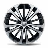 VANTEET JA RENKAAT VAKIOVARUSTEET 17" muotovanne Vakiona Enjoy-varustelussa. - Bi-color - Renkaat 225/55 R17 17" kevytmetallivanne Vakiona Innovation-varustelussa, poislukien 2.0 Turbo bensa ja 2.