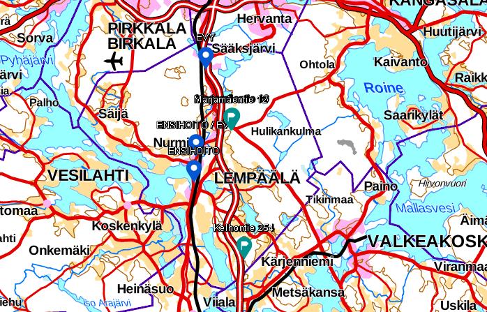 34 6.3.7 Lempäälä Lempäälän asukasmäärä on, 22 728 ihmistä (https://fi.wikipedia.org/wiki/lemp%c3%a4%c3%a4l%c3%a4). Lempäälässä oli tutkimusjaksolla 25 hälytystehtävää (liite 2).