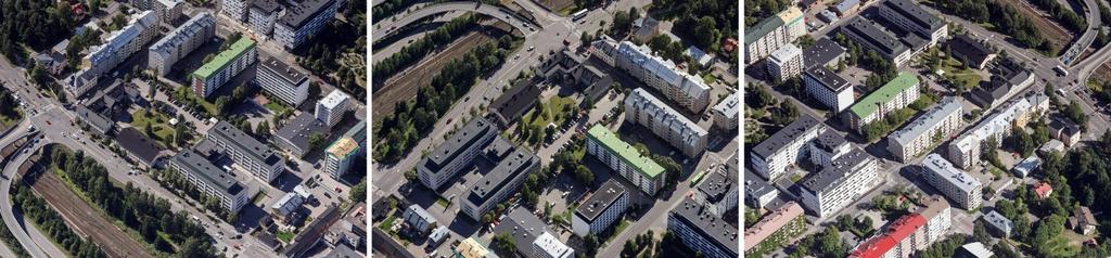 01:169 / VANHA ORTOPEDIA / ASEMAKAAVASELOSTUS, LUONNOS 2.2.2016 (7) Viistokuvia suunnittelualueesta ja lähiympäristöstä (8/2015) 2.1.2 Luonnonympäristö Maisemarakenne, maisemakuva Maisemarakenteellisesti suunnittelualue sijaitsee harjumuodostelman reuna-alueella Jyväsjärven rantavyöhykkeellä.