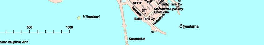 Kartalle ja ilmakuvaan sijoitettuna tuulen