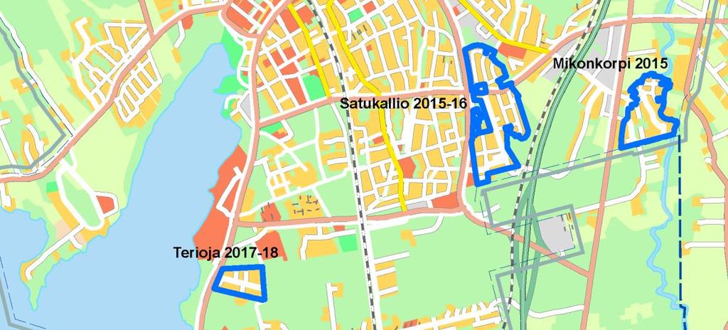 .0 Asemakaavaluonnos nähtävänä MRL, MRA 0.
