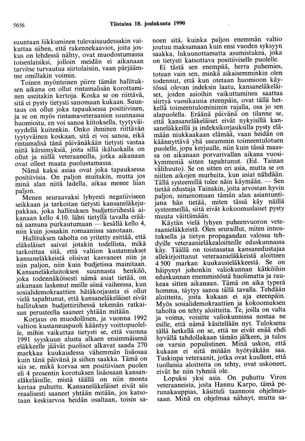 5656 Tiistaina 18.