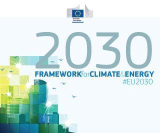 Euroopan Unionin ilmasto- ja energiastrategia - Vähentää kasvihuonekaasupäästöjä vähintään 40% vuoden 1990 tasosta vuoteen 2030 mennessä Päästökauppasektorilla 43 % vuoden 2005 tasosta Päästökaupan