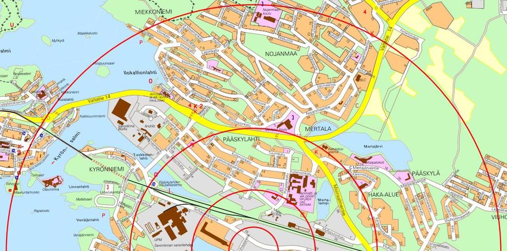 Ympäristövaikutusten arvioitu kohdealue maaperä, kasvillisuus/eläimistö, pohjavesi ja ilmanpäästöt sekä rakentaminen (yhdyskuntarakenne) kohdistuvat kaavamuutosalueen välittömään