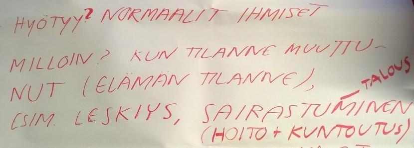 KIINNITTÄÄ HUOMIOITA (KUINKA ASIAKKAAN TUEN TARPEEN VOI