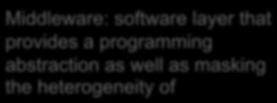 RMI Mobile code: virtuaalikone, Java/C#, JavaScript Openness components added or replaced whether system can be extended and reimplemented in various ways key interfaces