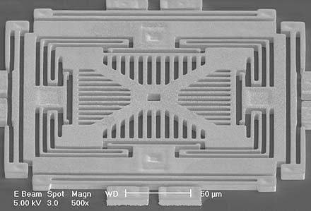 9 3.6 Kiihtyvyydenmittauslaite Murata Electronics-kiihtyvyysanturi perustuu työstettyyn piihin.