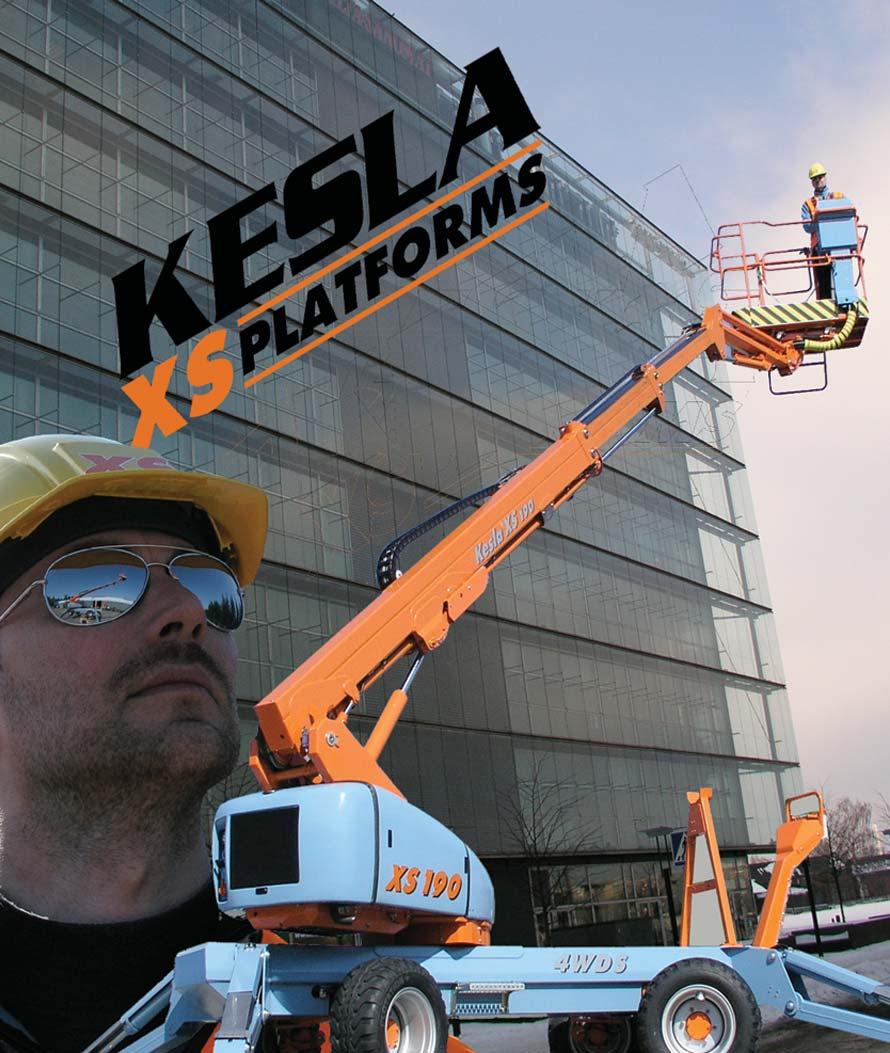 Henkilönostinryhmä Uudet XS -mallisarjan henkilönostimet erottuvat edukseen modernilla muotoilullaan ja raikkaalla värityksellään.
