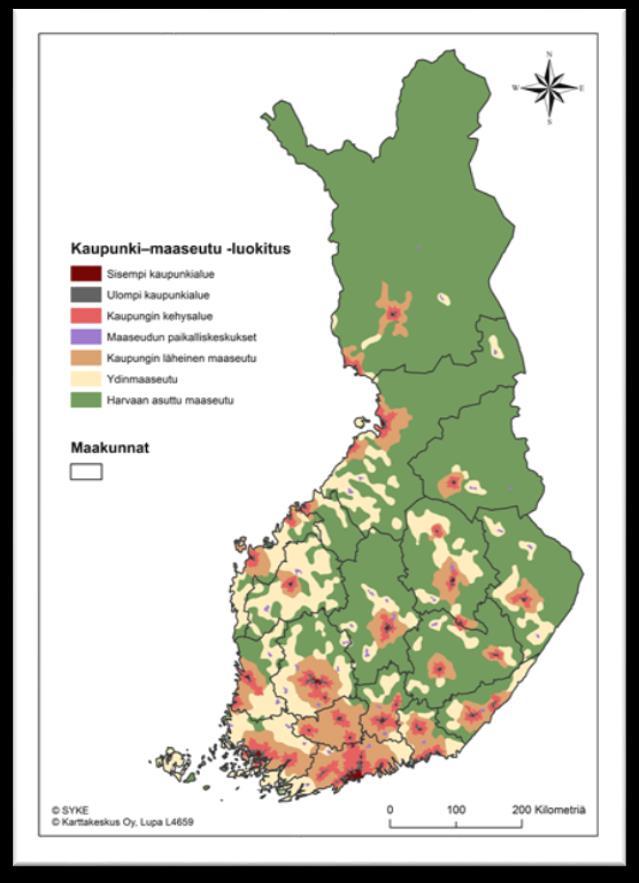 Alueiden vahvuuksien ja