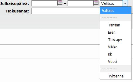 4.10.2011 (etunollia ei tarvitse täyttää). Päivämäärävälin voi valita myös valmiista vaihtoehdoista.