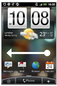 Pikakäyttöopas 9 Huomio Jotkin puhelimen sovellukset, kuten Maailmankello (World Clock) ja Sää (Weather), edellyttävät Googlen paikkatietopalvelujen käyttöä sijaintipaikkasi automaattista kellonajan