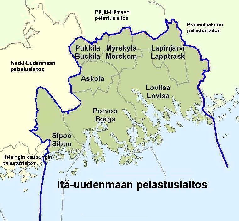 Itä-Uudenmaan pelastuslaitos Väkiluku n.