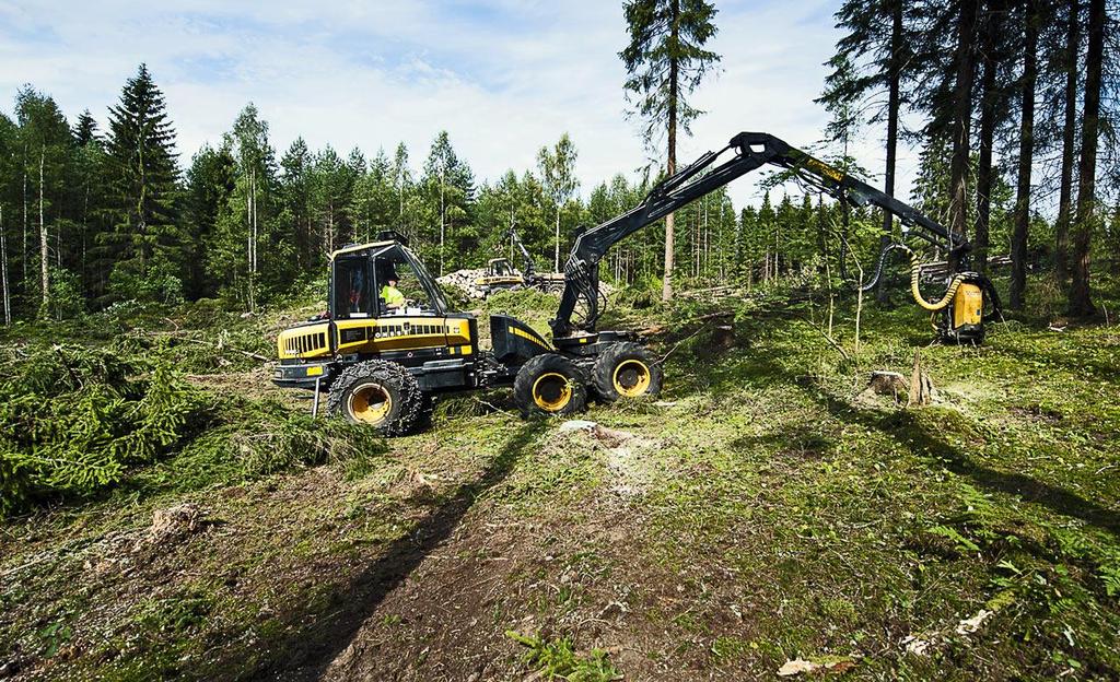 Palvelu Palvelukokonaisuudet: Puunkorjuu Metsäenergian korjuu Metsänhoito Metsänparannus ja tienrakennus Kokonaisuus