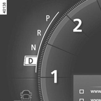 AUTOMAATTIVAIHTEISTO (1/3) 2 1 3 Ajaminen (vaihteiston automaattinen toimintatila) Siirrä vaihteenvalitsin 1 asentoon D.