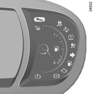 NÄYTÖT JA MERKKIVALOT (2/2) 8 A 2 1 7 9 Autot, joissa on navigointijärjestelmä Valitse monitoiminäytöstä valikko Järjestelmä, Käyttäjäprofiili ja Yksikkö.