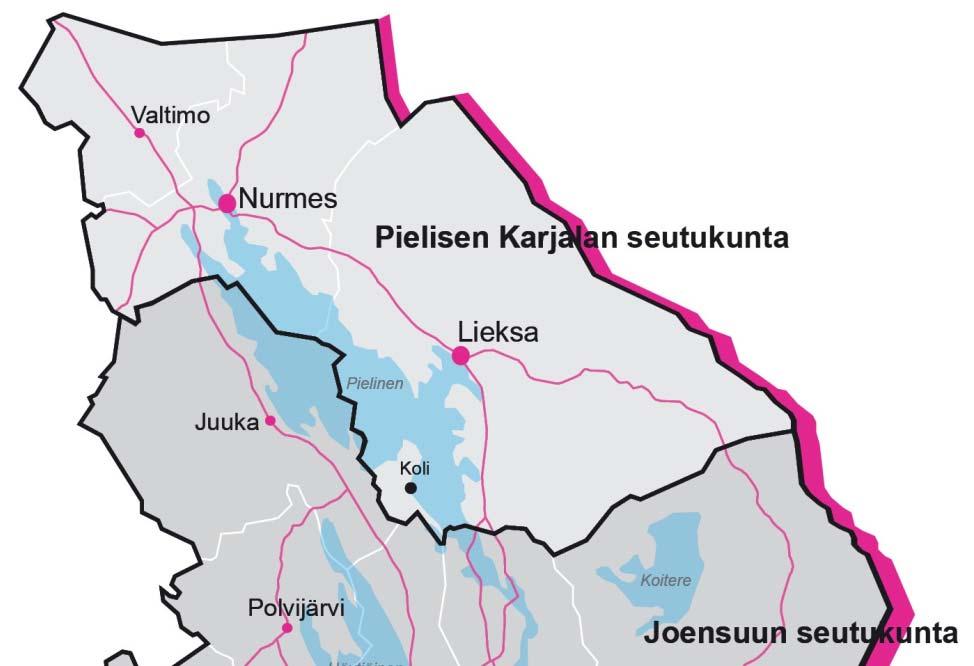 Pohjois-Karjalan maakunta 165.865 asukasta 21.