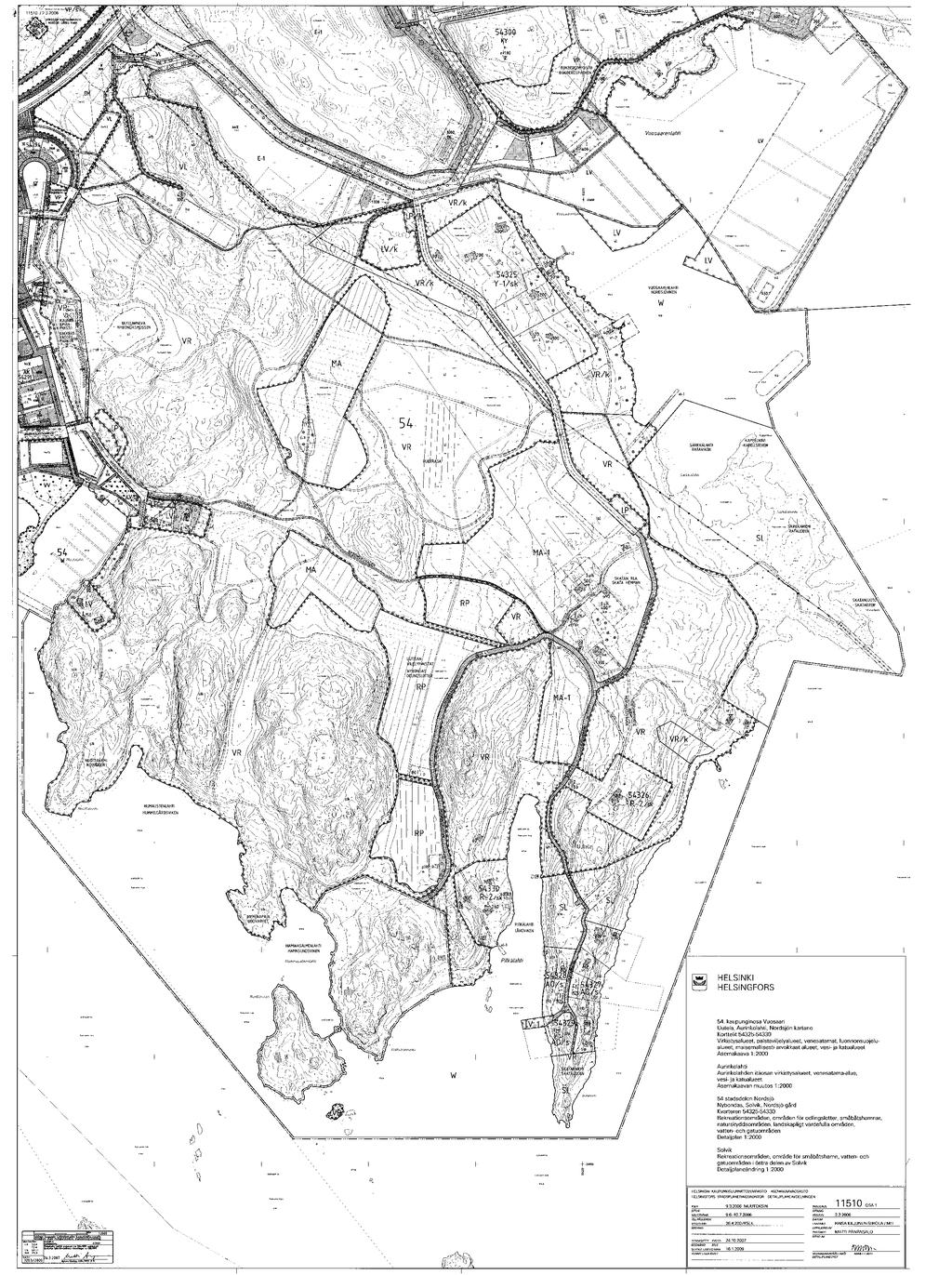 Ote Helsingin yleiskaavasta 2050.