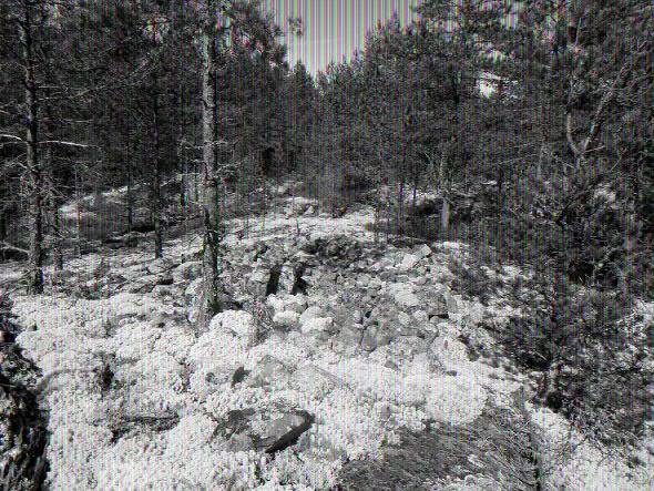 16 13 Eteläisempi röykkiö no. 2, kuva pohjoiseen.