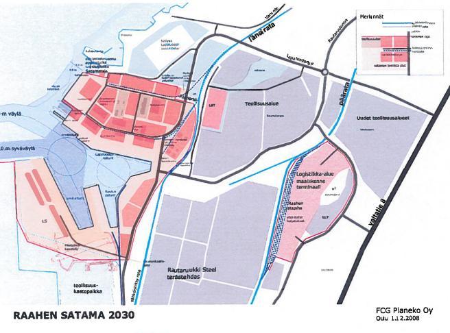 Lapaluodon satamanosa v.2030, Aluetarveselvitys ja liittyminen kaupunkirakenteeseen.