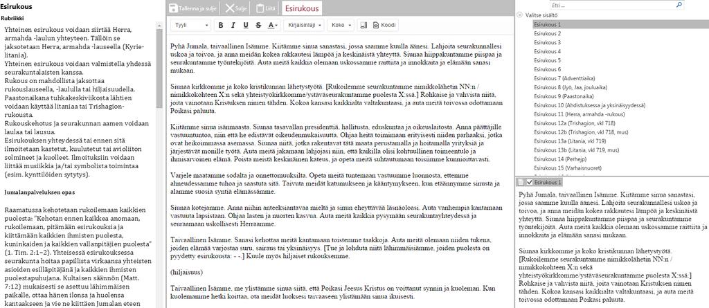- jos kohta on osittain kätketty, voit viedä hiiren osoittimen Näytä-painikkeen päälle, jolloin koko sisältö on näkyvissä siihen asti, kun viet hiiren osoittimen pois painikkeen päältä.