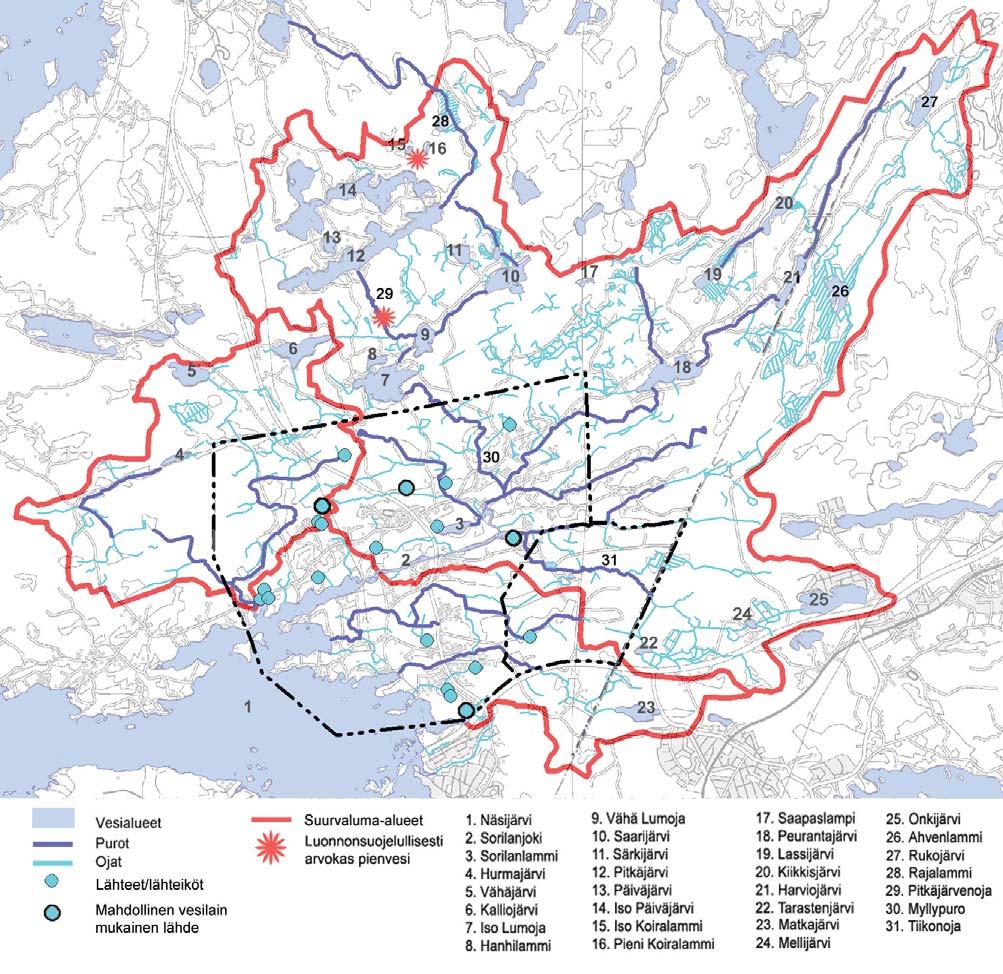 ojista ja niiden välityksellä aina Vähäjärvestä ja Kalliojärvestä asti. Laalahden valuma-alue on pääosin laidunniittyä ja viljelysmaata. Alueelta laskee joitakin pienehköjä ojia Näsijärveen.