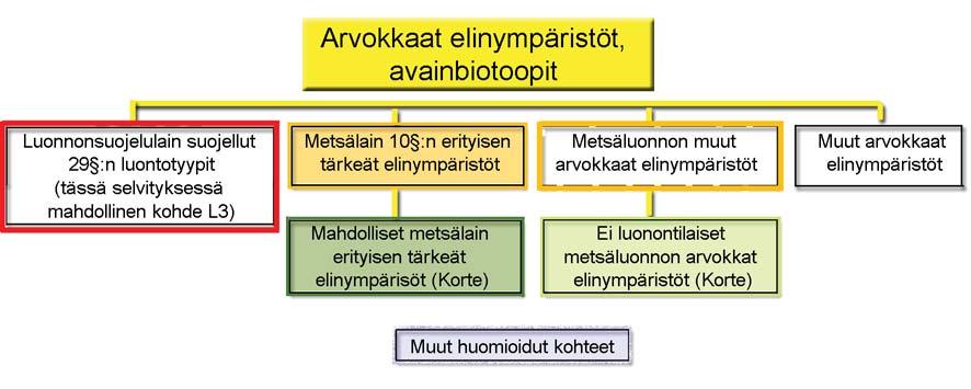 4.2.3 Metsälaista Vuonna 1996 säädetyn metsälain ((1996/1093) ja metsäasetuksen (1996/1200)) tarkoituksena on edistää metsien taloudellisesti, ekologisesti ja sosiaalisesti kestävää hoitoa ja käyttöä