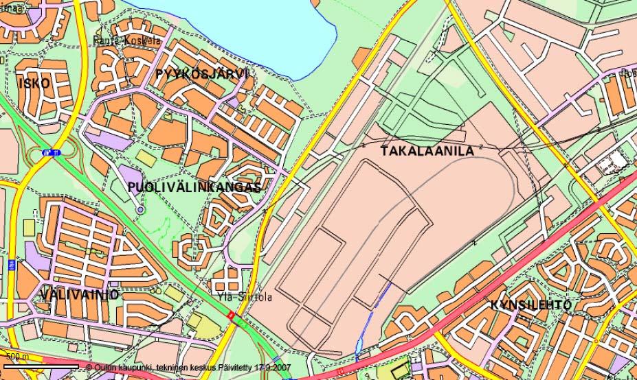 Laanilan Voima Oy 35 (54) Kuva 6.1. Laanilan Voima Oy:n voimalaitosalueen sijainti Kemira Oyj:n tehdasalueella Tuotantotoiminta tehdasalueella on aloitettu 1950-luvulla.