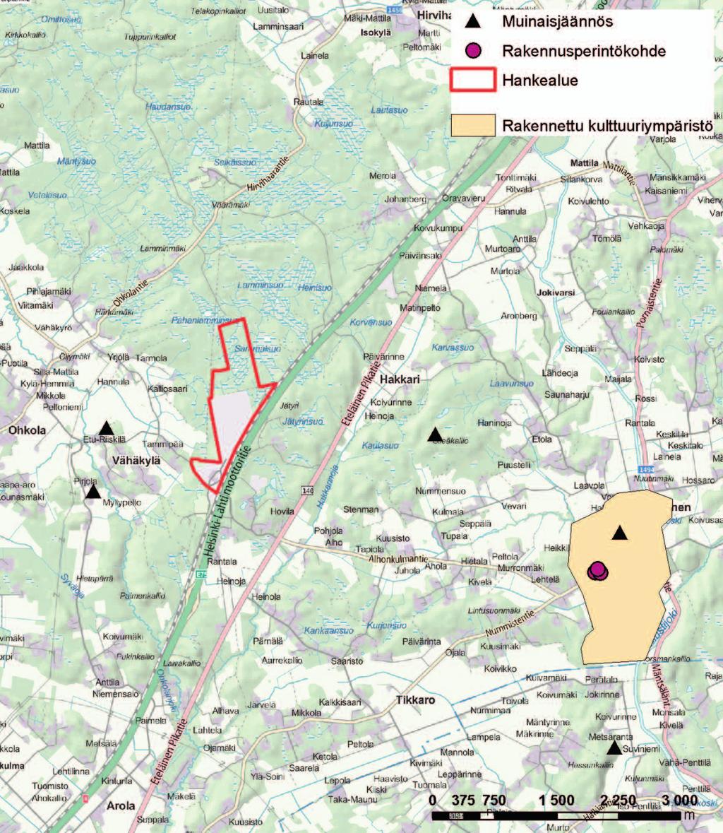 5.3 Maisema ja kulttuuriympäristö Hankealue on toiminut tiettävästi vuodesta 1964 maa-ainesten ottoalueena.