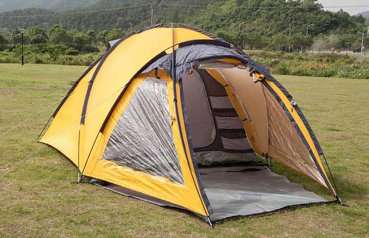 Camping PUTKITELTTA ETEISELLÄ Päällys 190T polyester PU 1000 mm teipatut saumat lattia