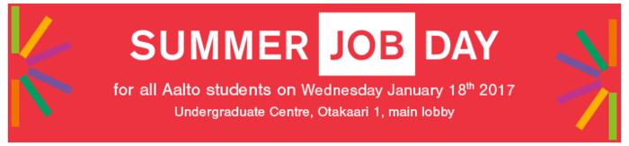 Several organizations presenting their summer job and other opportunities Helen, Sector Alarm, Silicon Labs, Elisa, Nokia,