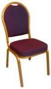 TUOLIT Banquet -tuoli, violetti 403242 350 kpl - Pehmustettu istuin ja selkänoja, lila verhoilu - Pinottava malli - Korkeus 96 cm, leveys 45 cm -