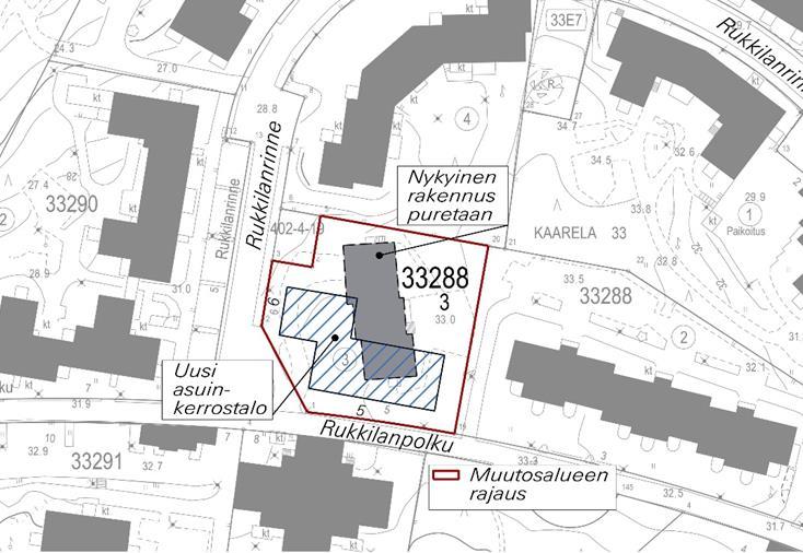 HELSINGIN KAUPUNKI KAUPUNKISUUNNITTELUVIRASTO Kaavakartta nro 12414 Hankenro 0740_45 HEL 2016 000439 