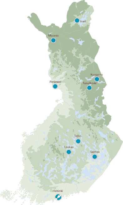 Laitokset ja henkilöstö Laitoksia 6 Henkilöstö, 33 vakituista + 15 määräaikaista Toimintabudjetti 3,5 M (tulot 2,5