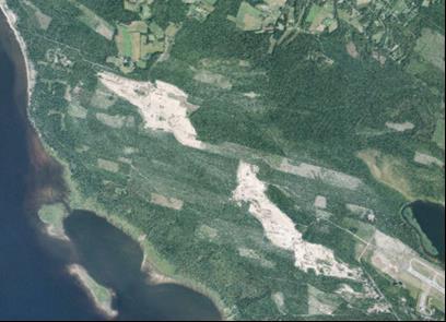 Tärkeimmät ottoalueet (jatkoa) Salonselkä Oulunsalon Salonselän moninaiskäyttösuunnitelma vuodelta 1990 otettavan hiekan ja soran kokonaismassamäärä noin 10