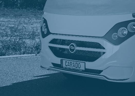 Varustepaketit integroituihin Alustan mukavuuspaketti Carado 2018 Emotion-paketti Sivuseinät sileää samppanjan väristä peltiä ja Carado Emotion-tarrat Korkea takapuskuri Basic-paketti Panoraama