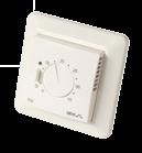 Elektroninen termostaatti lattia- ja huonelämmityksen säätöön DEVreg 530 on varustettu NTC-lattia-anturilla ja se kiinnitetään uppoasennuskojerasiaan.