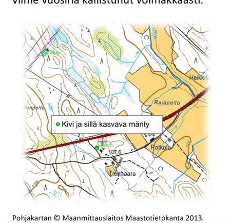 Mäntykievarintien kivi ja sillä kasvava mänty Hämeen lääninhallitus 22.12.